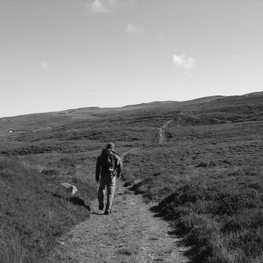 taken on Raasay Island with the photographer hiking on the area.